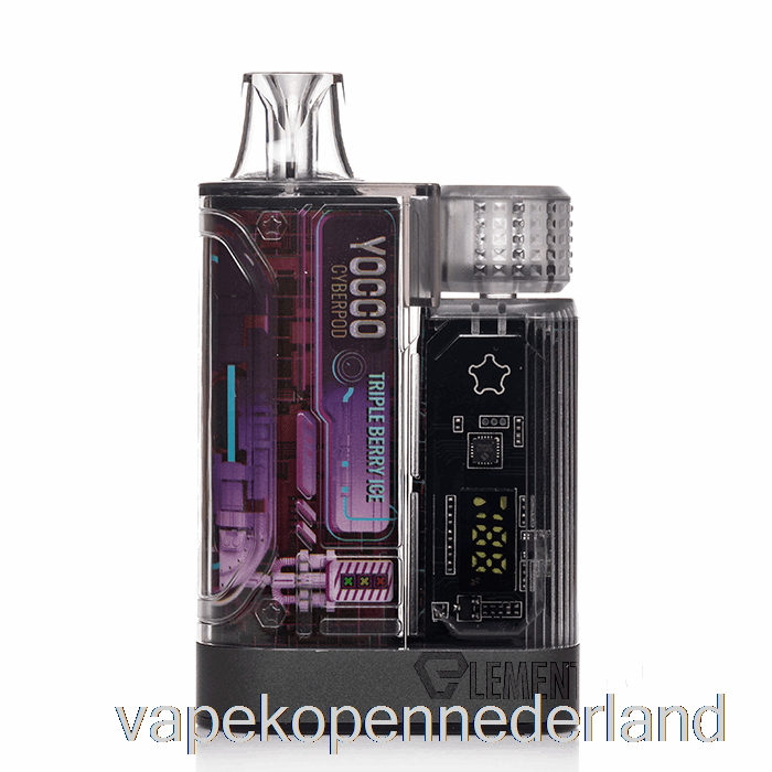 Elektronische Sigaret Vape Yocco Cyberpod 12000 Wegwerp Triple Berry-ijs